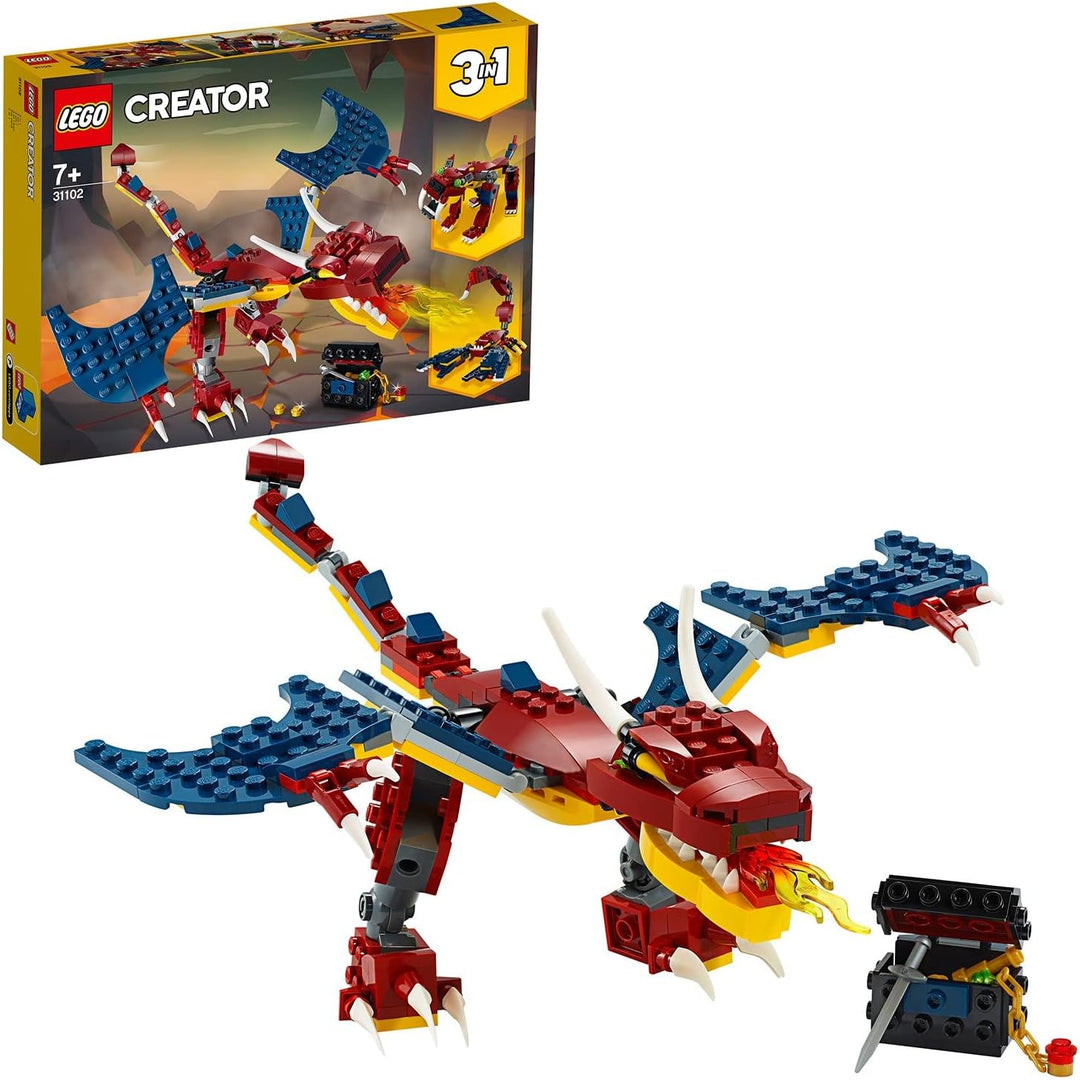 LEGO 31102 Creator Feuerdrache Spielzeug, Spielzeug