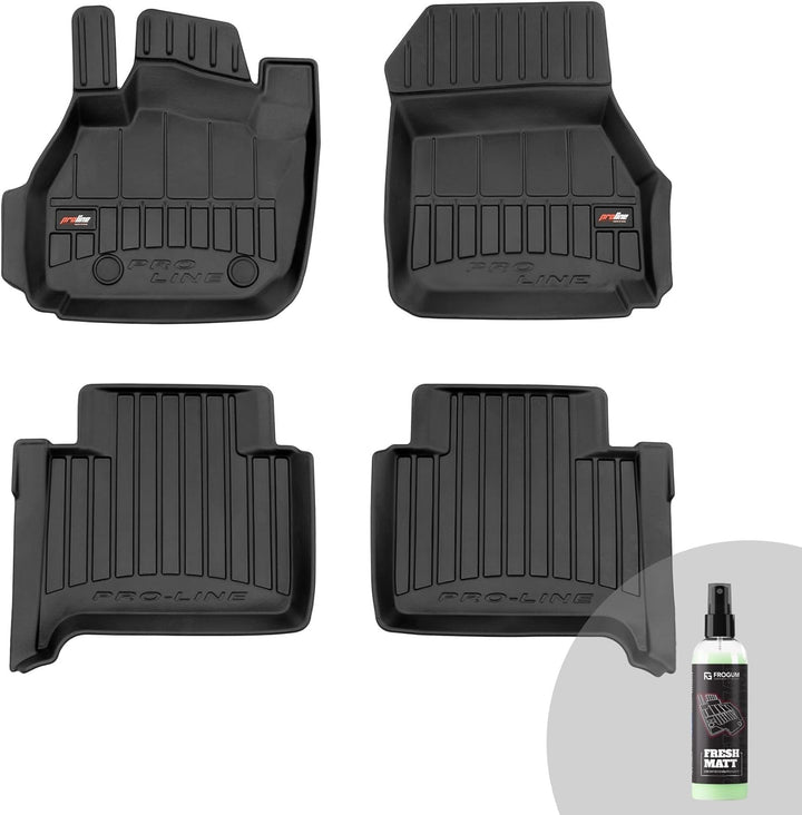 FROGUM ProLine 3D Gummimatten Exklusiven Auto Fussmatten Autofussmatten für Renault Zoe ab 2012 | Di