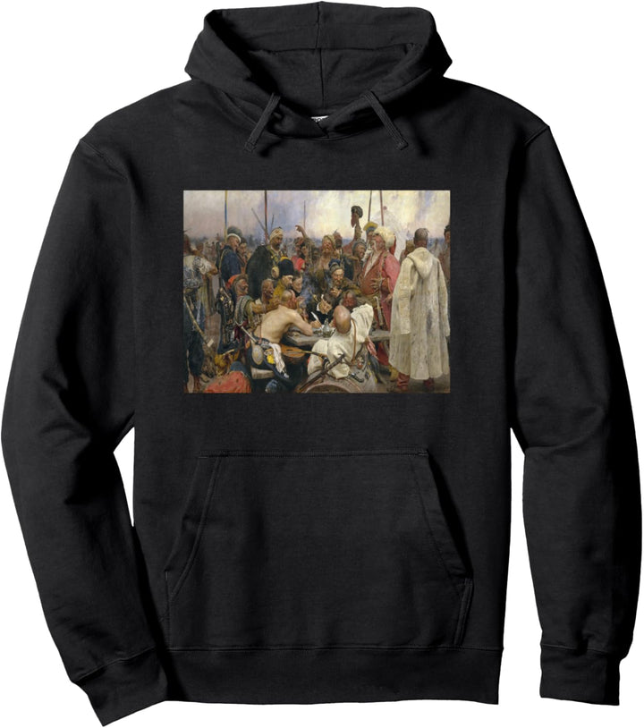 Ilya Repins Antwort der Zaporozhian-Kosaken Pullover Hoodie