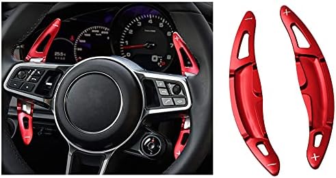 HIBEYO 2 Stücke Shift Paddles für Porsche Lenkrad Schaltwippen Verlängerung Paddles Lenkrad für Pors