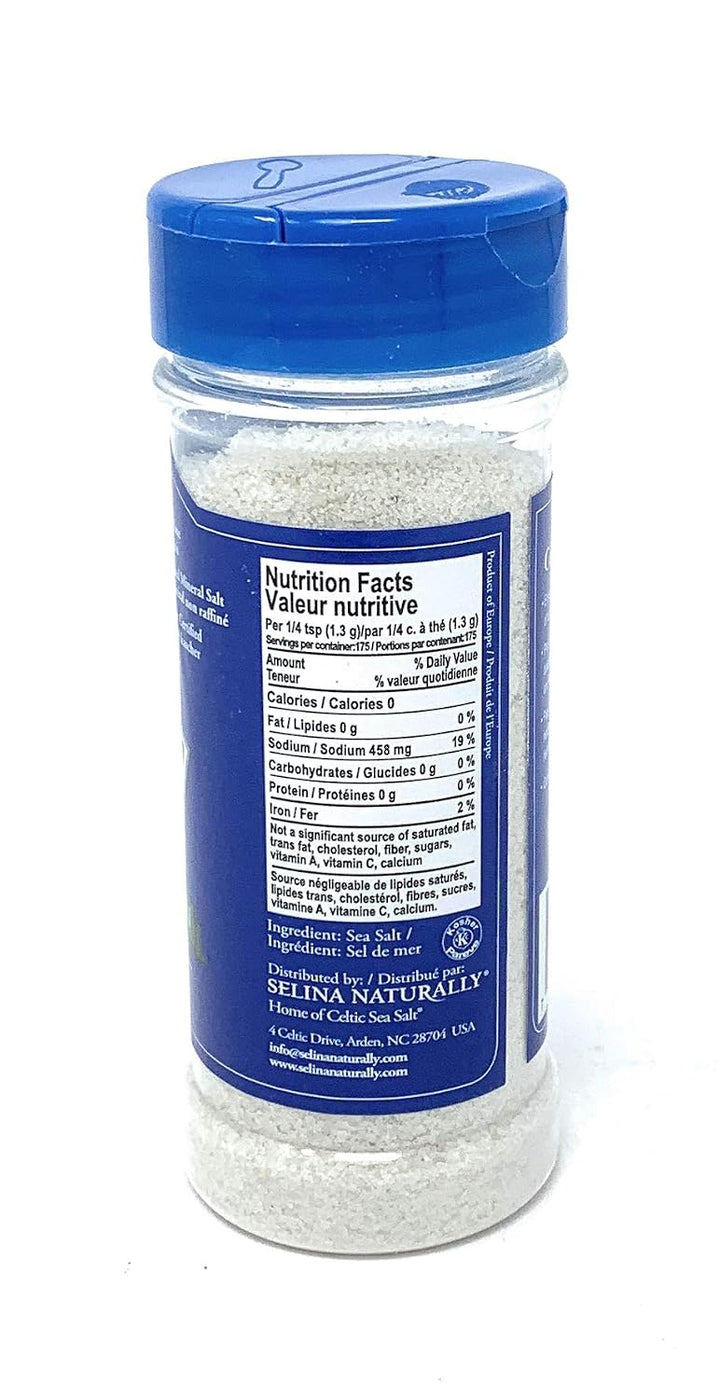 Celtic Sea Salt?, Fine Ground, By The Grain &amp; Salt Society, 8 oz. Shaker