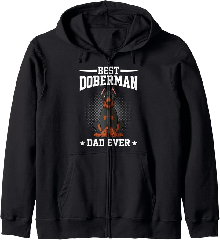 Bester Hund Papa jemals lustig Dobermann Pinscher Papa Kapuzenjacke