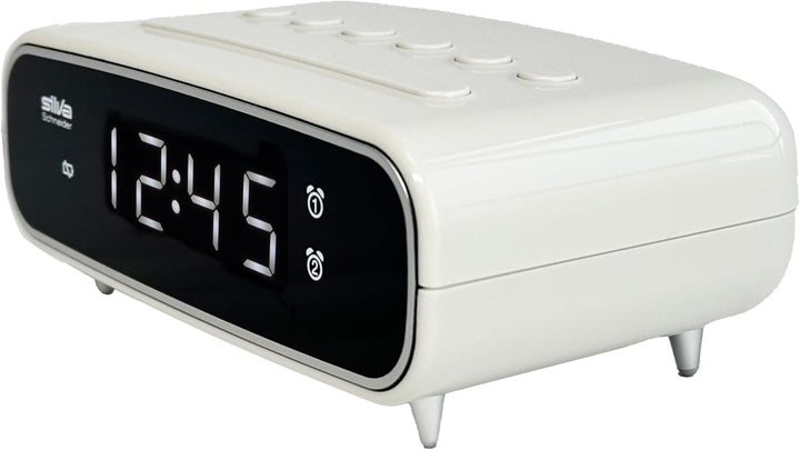 SILVA Schneider UR 1024 Uhrenradio mit Weckfunktion, 2 Weckzeiten, Weckwiederholung, Einschlaftimer,