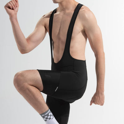 Santic Trägerhose Fahrrad Herren Kurz Sitzpolster Bib Shorts Hosen Rennrad Gepolstert Radlerhose Pol