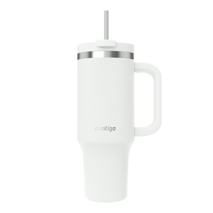 Contigo Streeterville Thermosflasche 1200 ml mit Henkel und Strohhalm | Isolierte Thermo-Trinkflasch