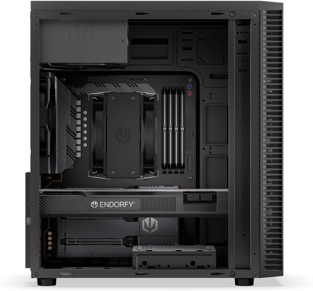 ENDORFY Armis 100 Solid, kleines ATX PC-Gehäuse, 120 mm Lüfter inklusive, bis zu 335 mm GPU, max. 16
