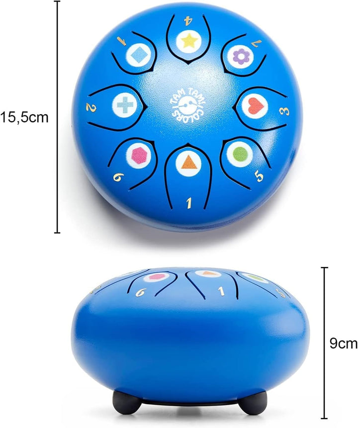 Zungentrommel HANDPAN Instrument - Trommel Kinder Percussion - Musikinstrument für Kinder MONTESSORI