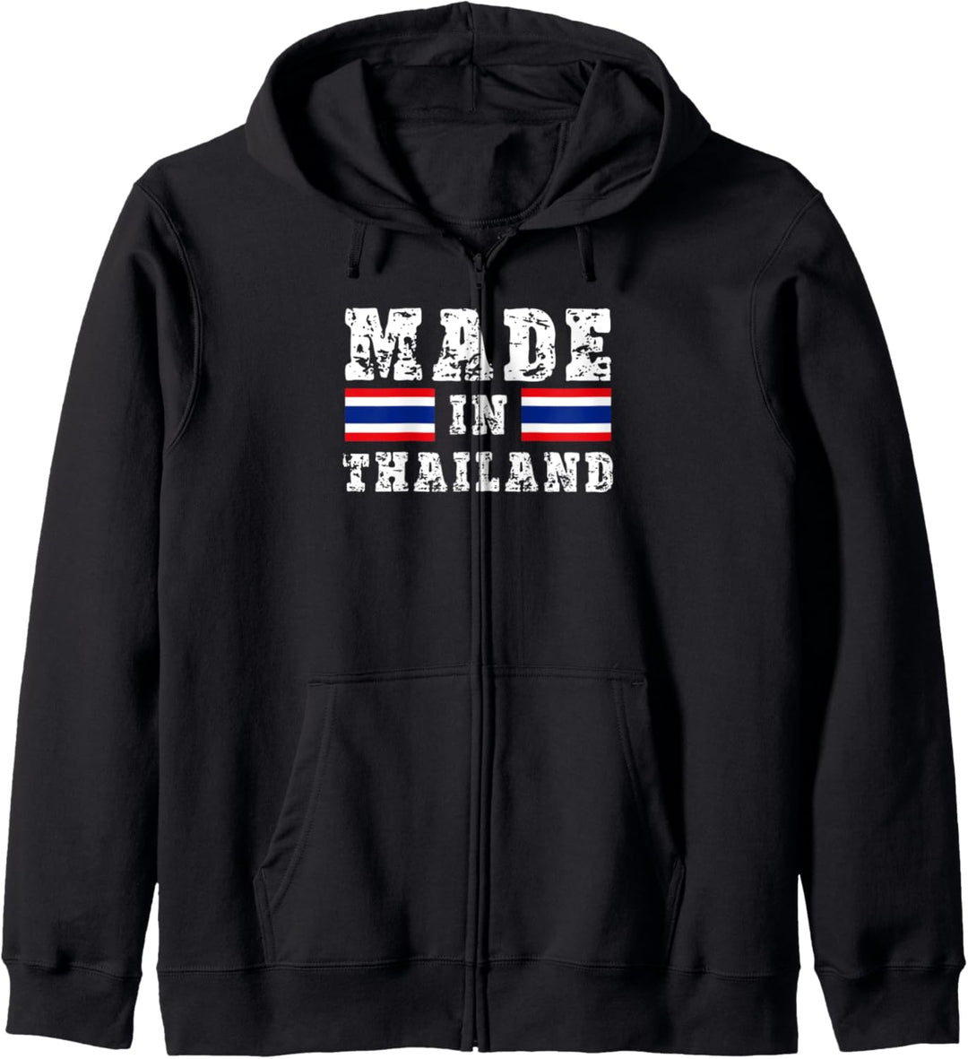 Hergestellt in Thailand | Thailand | Flagge Thailand Kapuzenjacke