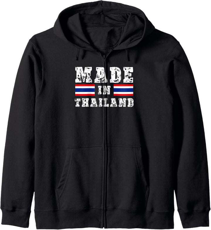 Hergestellt in Thailand | Thailand | Flagge Thailand Kapuzenjacke