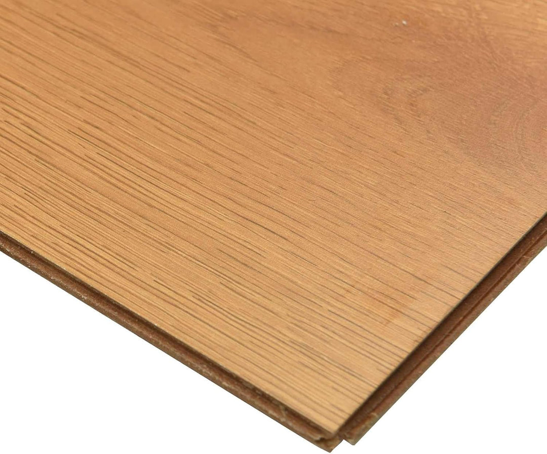 Laminatboden Hellbeige 15 Stück 101 x 20 x 0,8 cm Holzwerkstoff mit Klicksystem für Wohnzimmer Flur