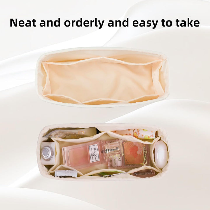 DGAZ Seide Taschen Organizer Einsatz, Taschenorganizer Tasche in Tasche Organizer für luxuriöse Tasc
