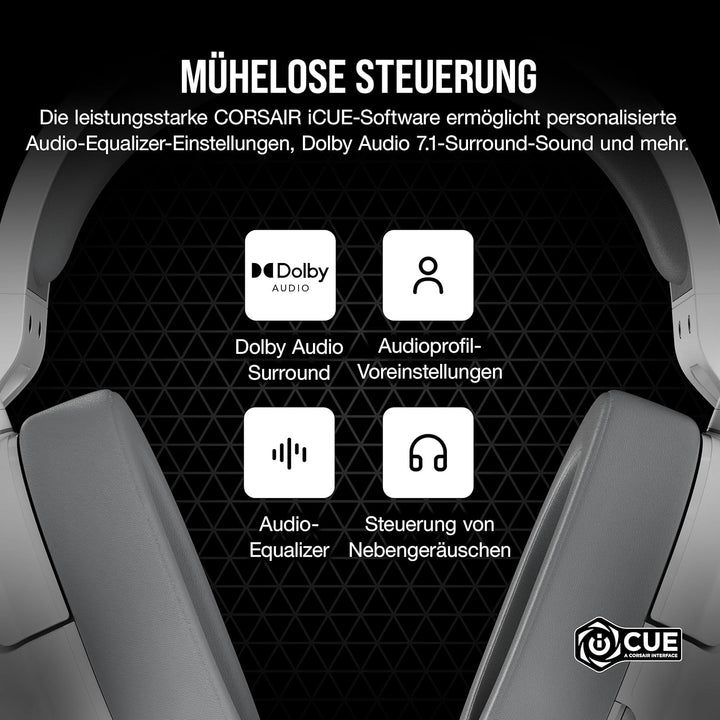 Corsair HS55 Surround Leichtes Kabelgebundenes Multiplattform-Gaming-Headset - Dolby 7.1 Surround So