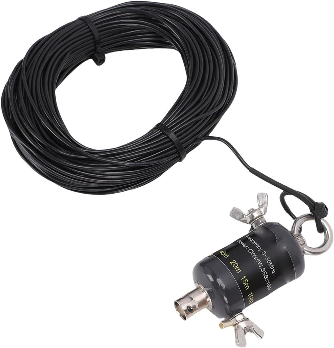 Fafeicy 3 Bis 30 MHz Kurzwellenantenne, Tragbare QRP-End-Fed-Halbwellenantenne mit Abstimmgerät für