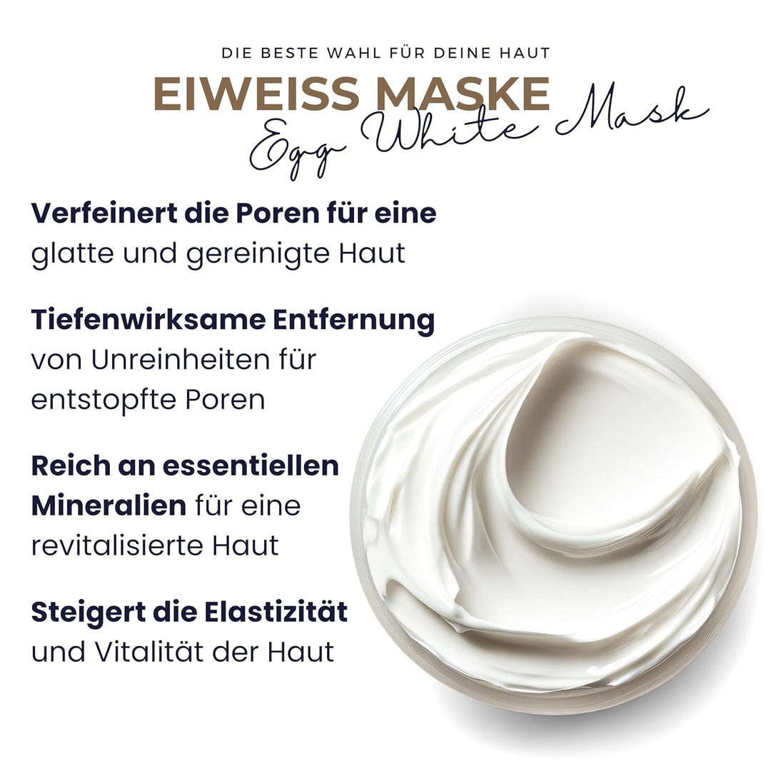 Eiweiss Mask Gesicht Premium, Gesichtsmaske für Hautpflege, Mitesserentferner Maske, Porenreiniger M