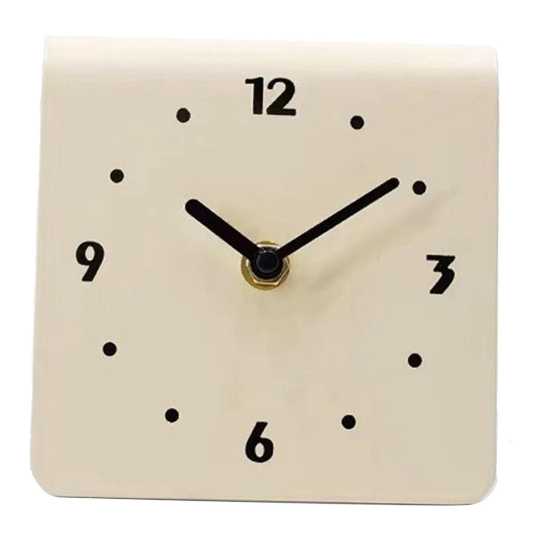 Nachttischuhr, Geräuschlos, Schreibtischuhr, Tischuhr, Schlicht, Modern, Leises Uhrwerk, Metall-Schr