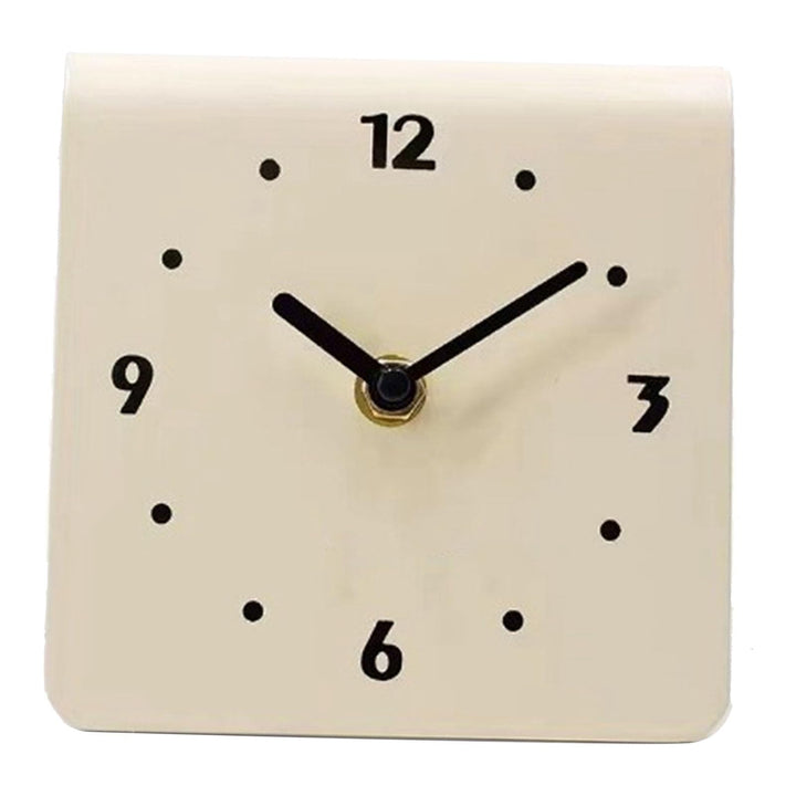 Nachttischuhr, Geräuschlos, Schreibtischuhr, Tischuhr, Schlicht, Modern, Leises Uhrwerk, Metall-Schr