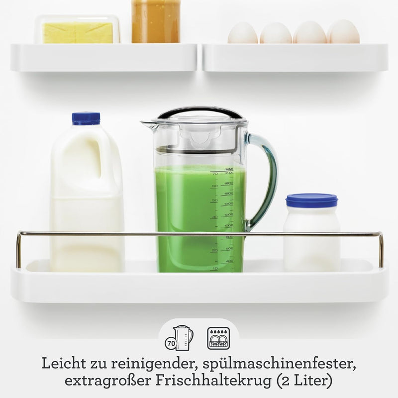 Sage Appliances Nutri Entsafter Cold XL Edelstahl, SJE830BSS Entsafter mit 2 Geschwindigkeiten und 2