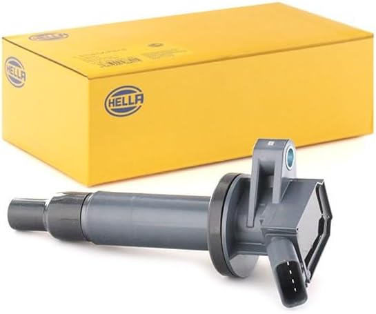 HELLA 5DA 358 000-421 Zündspule - 12V - 4-polig - Kerzenschachtzündspule - geschraubt