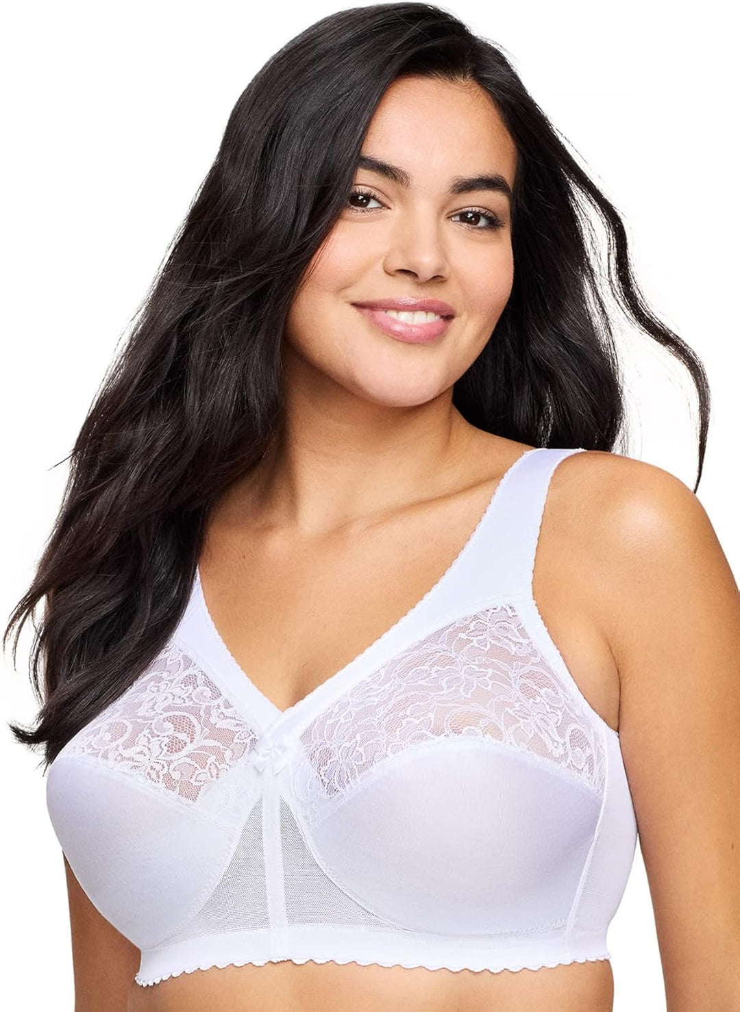 Glamorise Damen MagicLift-stütz Klassik BH, Undurchsichtige 80H Weiss, 80H Weiss