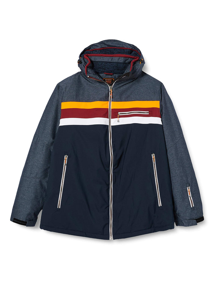 Killtec Herren Tirano Mn Ski Jckt A Funktionsjacke Mit Abzippbarer Kapuze Und Schneefang L dunkelnav