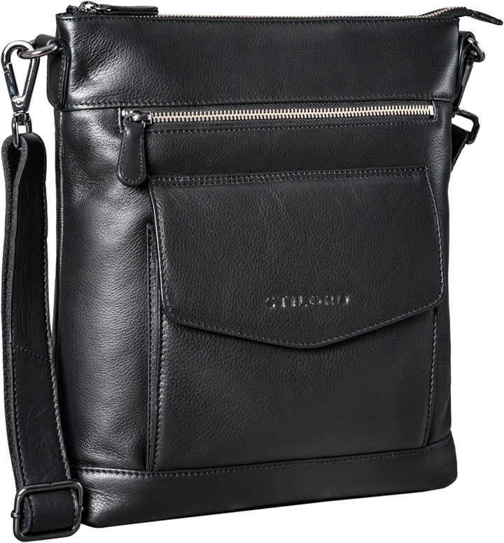 STILORD 'Mailo' Vintage Ledertasche Moderne Umhängetasche für Damen und Herren Schultertasche für 13