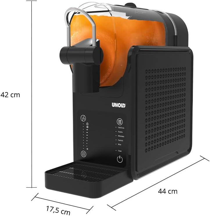 Unold Slush-Eismaschine STELLA 48949 - Slushie Maker mit 2,5L Kompressor, für Frozen Drinks, Cocktai