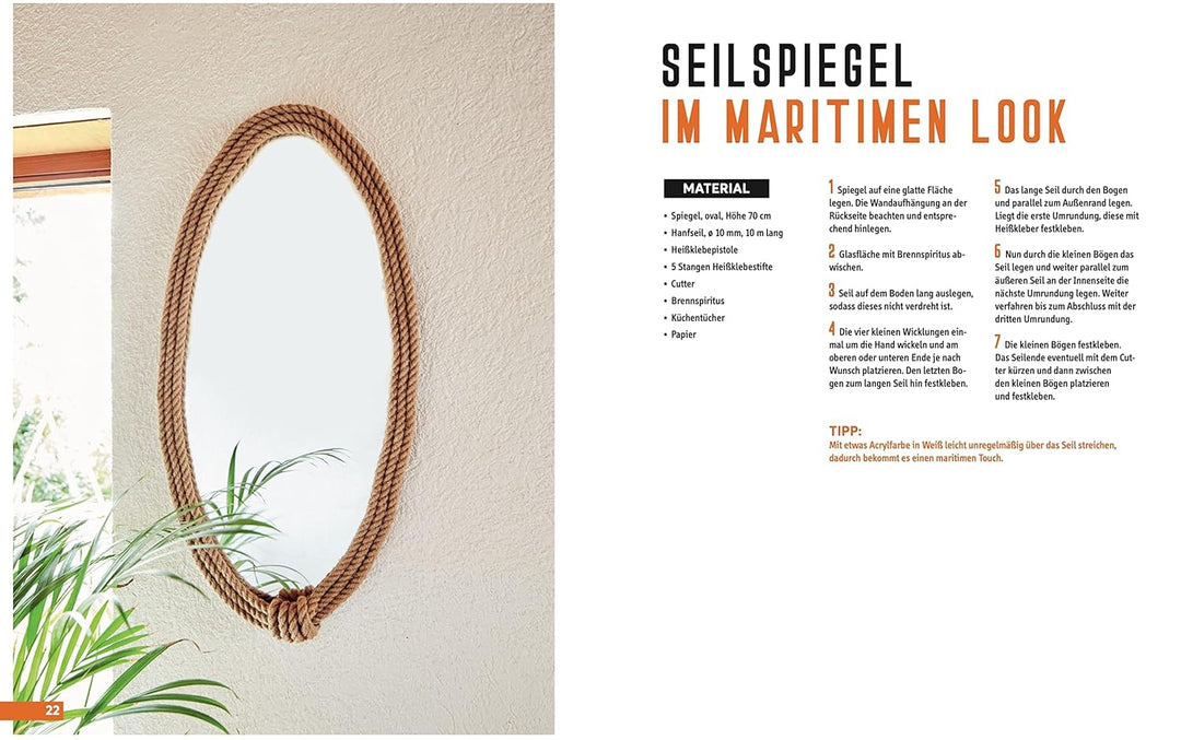 Indoor DIY-Projekte aus Baumarkt-Material: Wohndeko und Möbel aus Holz, Seil, Kupferrohr & Co., Gebu