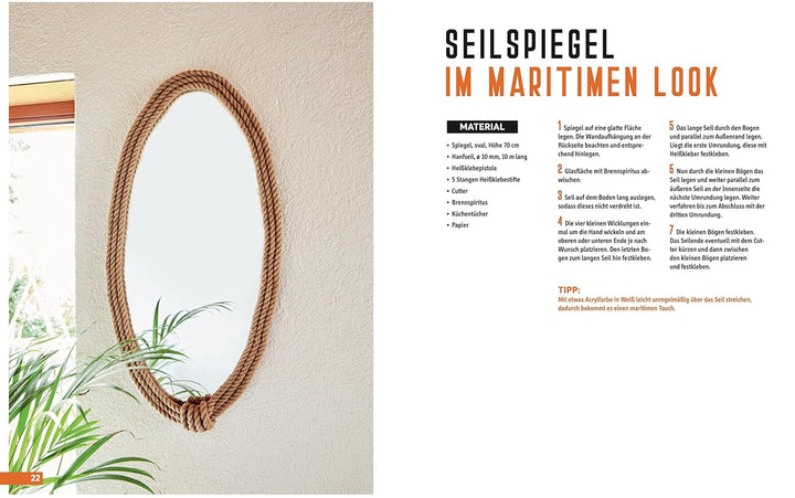 Indoor DIY-Projekte aus Baumarkt-Material: Wohndeko und Möbel aus Holz, Seil, Kupferrohr & Co., Gebu