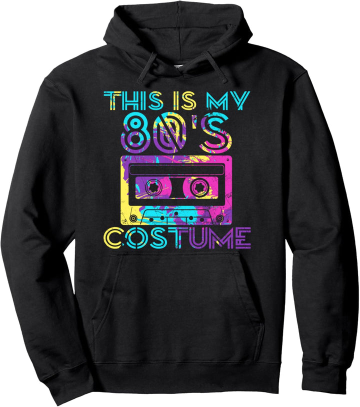 This Is My 80s Costume 80's Party Cassette Tape Pullover Hoodie
