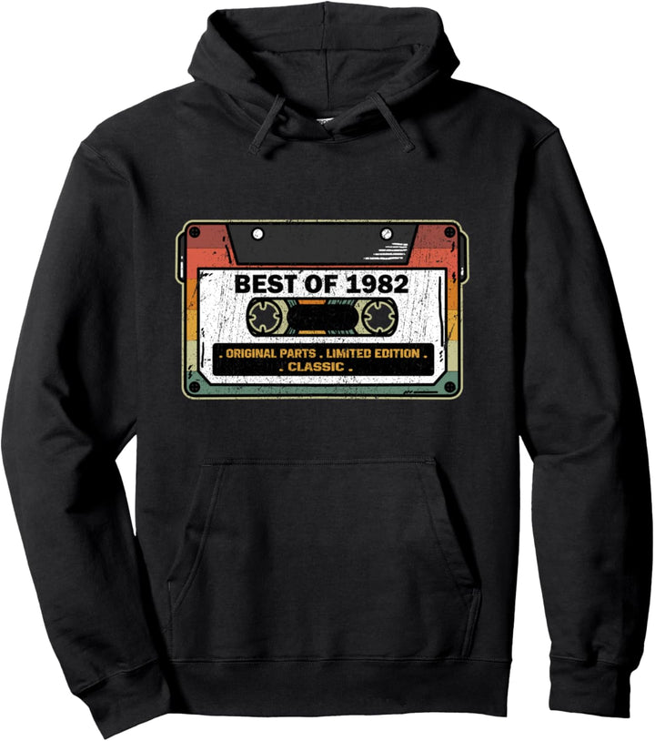 Vintage Best Of 1982 Kassette 39 Jahre 39. Geburtstag Pullover Hoodie