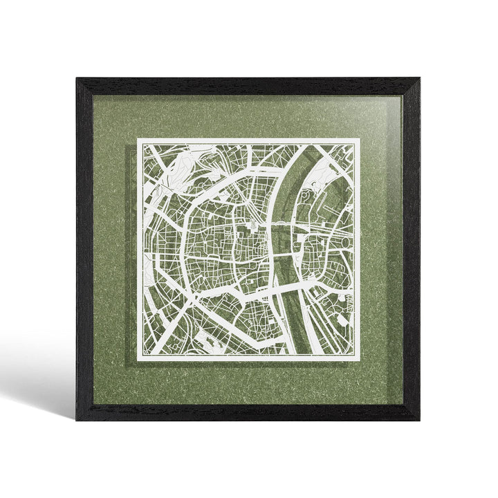 O3 DESIGN STUDIO - Marco de Papel para mapas, 22,8 x 22,8 cm, en Caja de Regalo, Fondo, autocambiant