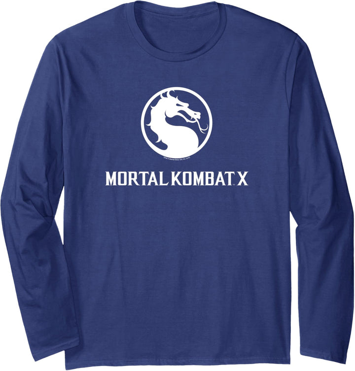 Mortal Kombat X Dragon Logo Langarmshirt