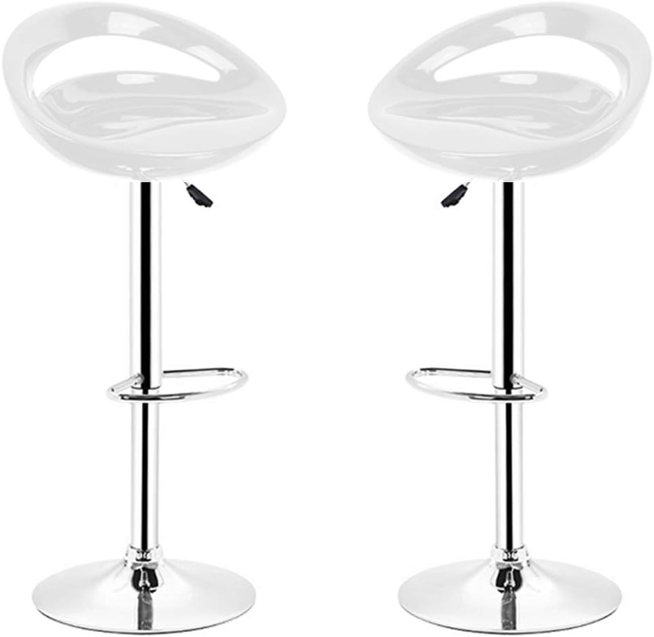 XDAILUYYDS Barhocker 2er Set aus ABS-Kunststoff, Minimalistische Leisure, Drehstuhl, Höhenverstellba