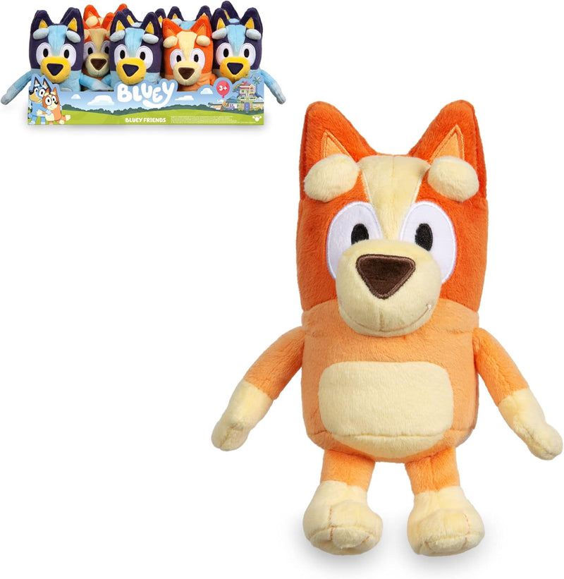 Bluey Giochi Preziosi weiches Plüschtier Bingo, ca. 20 cm hoch, mit Details wie im Cartoon, für Kind