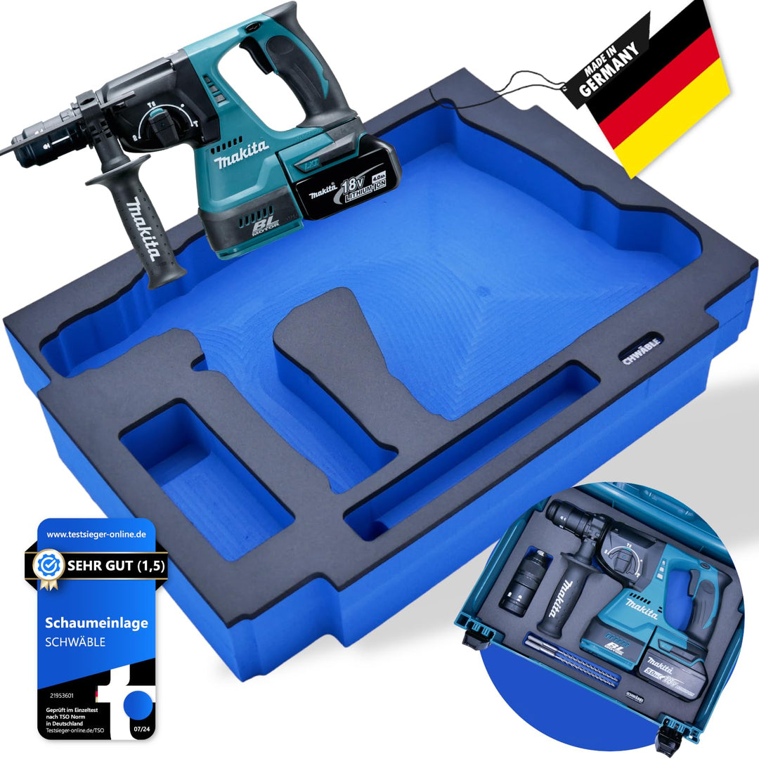 Schaumeinlage Schaumstoffeinlage für Makita Akku-Bohrhammer DHR243