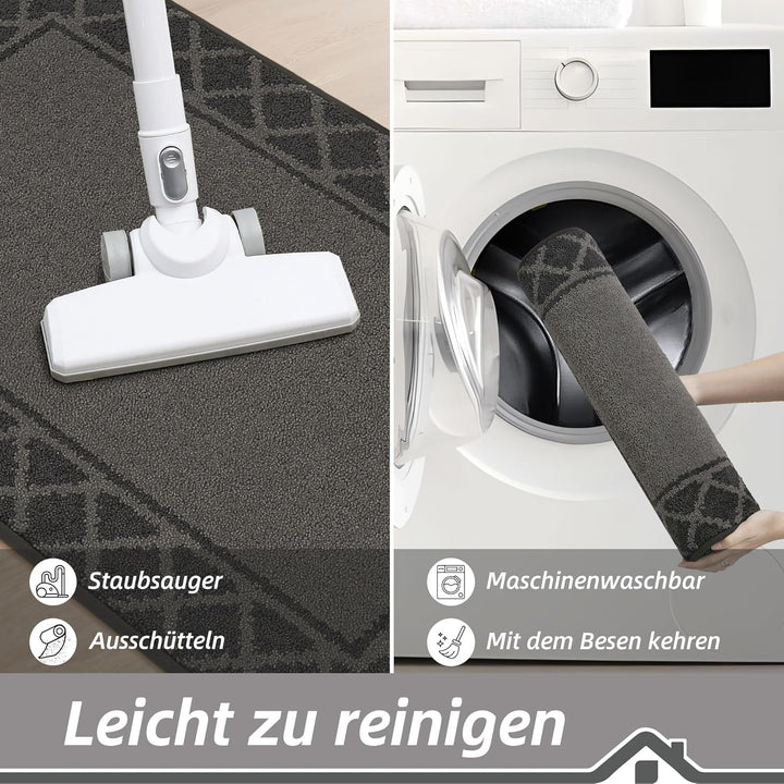 BEQHAUSE Fussabtreter Innen, Fussmatte, Schmutzfangmatte Waschbar, TPR rutschfest Fussabtreter Innen
