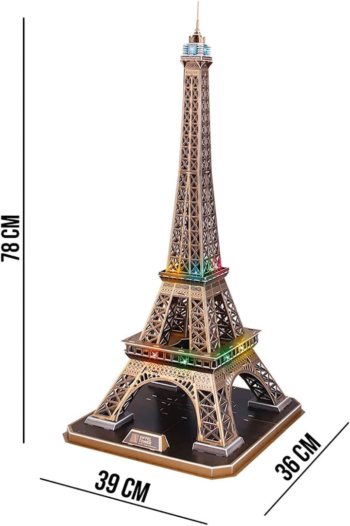 3D Puzzle - Tower Eiffel Led | 3D Puzzle Kinder Und 3D Puzzle Erwachsene | Modellbausatz Erwachsene