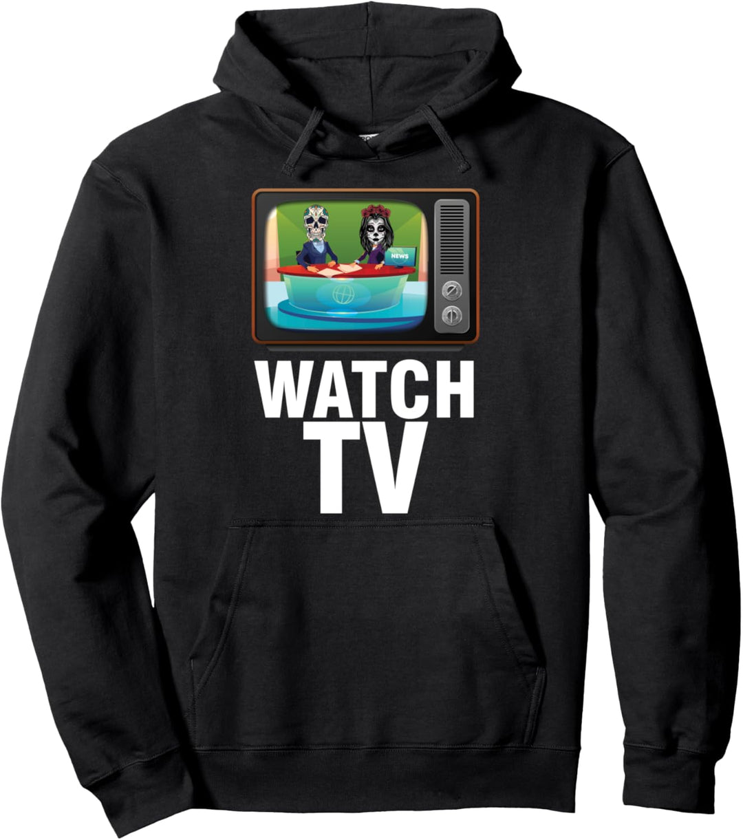 Zombie TV Fernseher Fernsehen Television News Geschenk Pullover Hoodie
