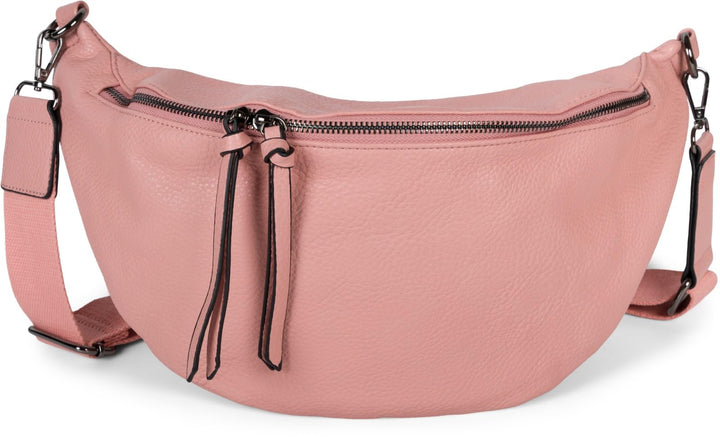 styleBREAKER Damen Halbmond Crossbody Schultertasche, abnehmbarer verstellbarer Schultergurt, Einfar