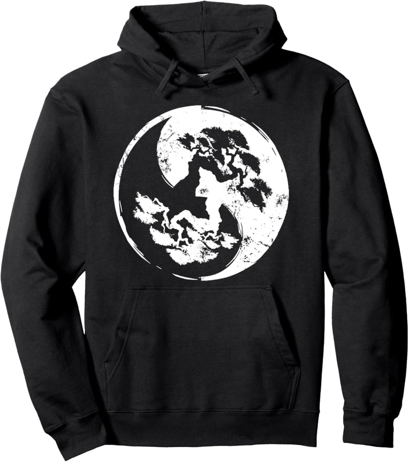 Bonsai Baum Ying Yang Zen Japanischer Garten Meditation Pullover Hoodie