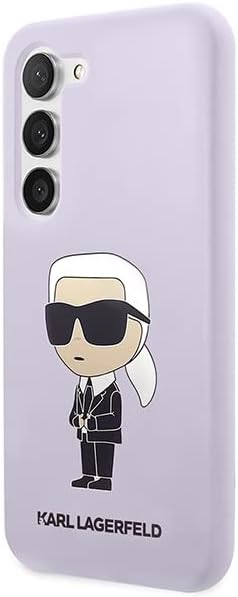 KARL LAGERFELD Hülle KLHCS23MSNIKBCU Samsung S23+ S916 violett silikon Ikonik