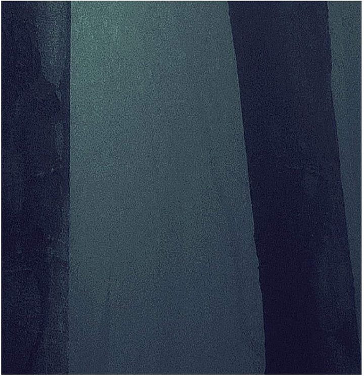Runa Art Wandbilder Wald Nacht Bild XXL Schlafzimmer Wohnzimmer Türkis Nebel 120 x 80 cm 3 Teilig 01
