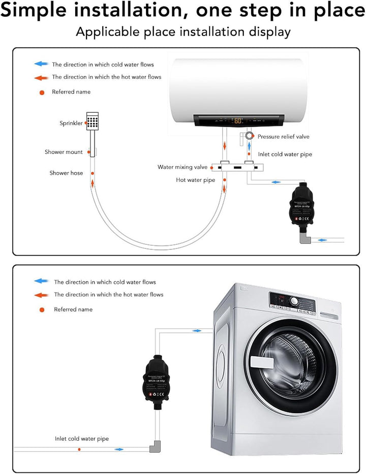 Wasserdruck-Booster-Pumpe, Dusch-Booster-Pumpe, Automatische Induktion, Geräuscharme Dusch-Booster-P