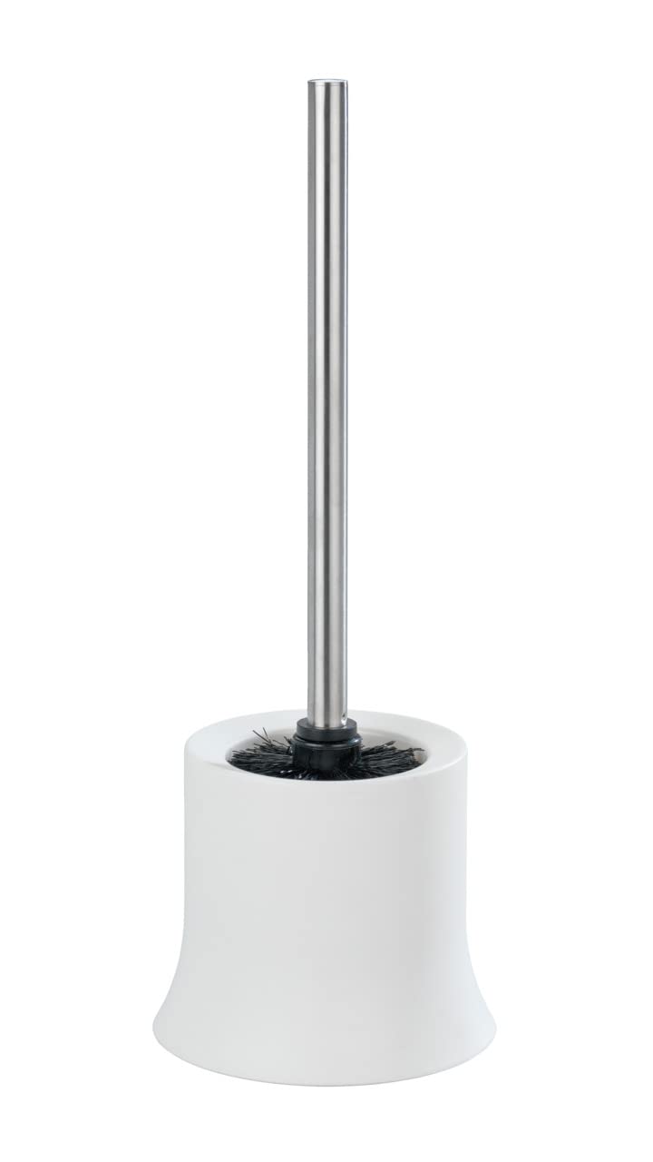 WENKO WC-Garnitur Basic, offener Toilettenbürstenhalter für das Badezimmer, inkl. Toilettenbürste, a