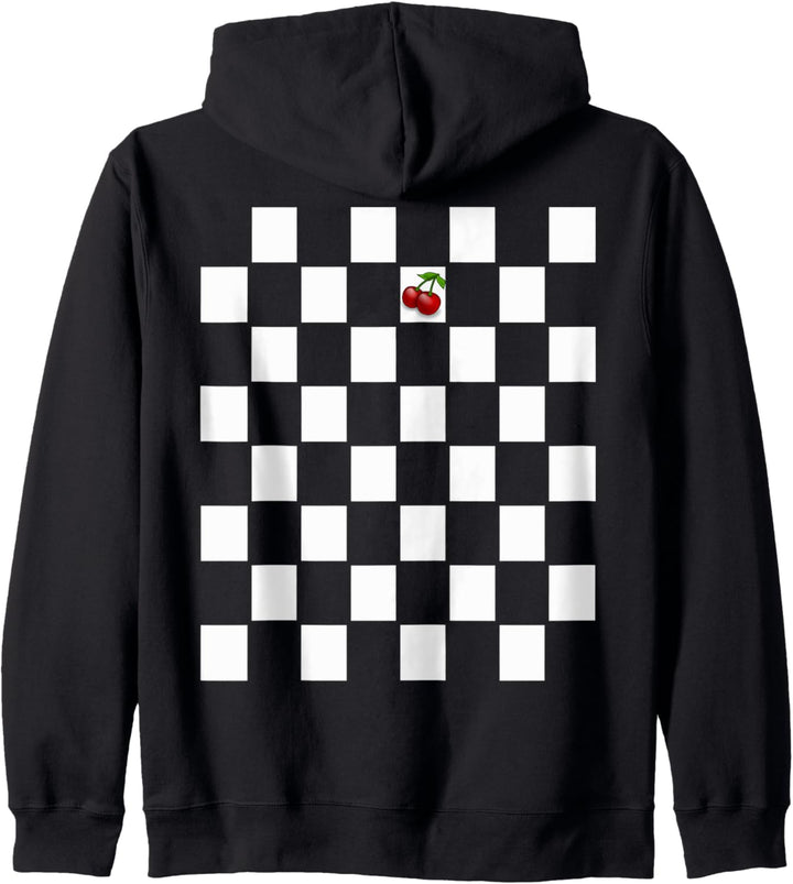 Kirschen Ska Musik Punk Schachbrett Kapuzenjacke