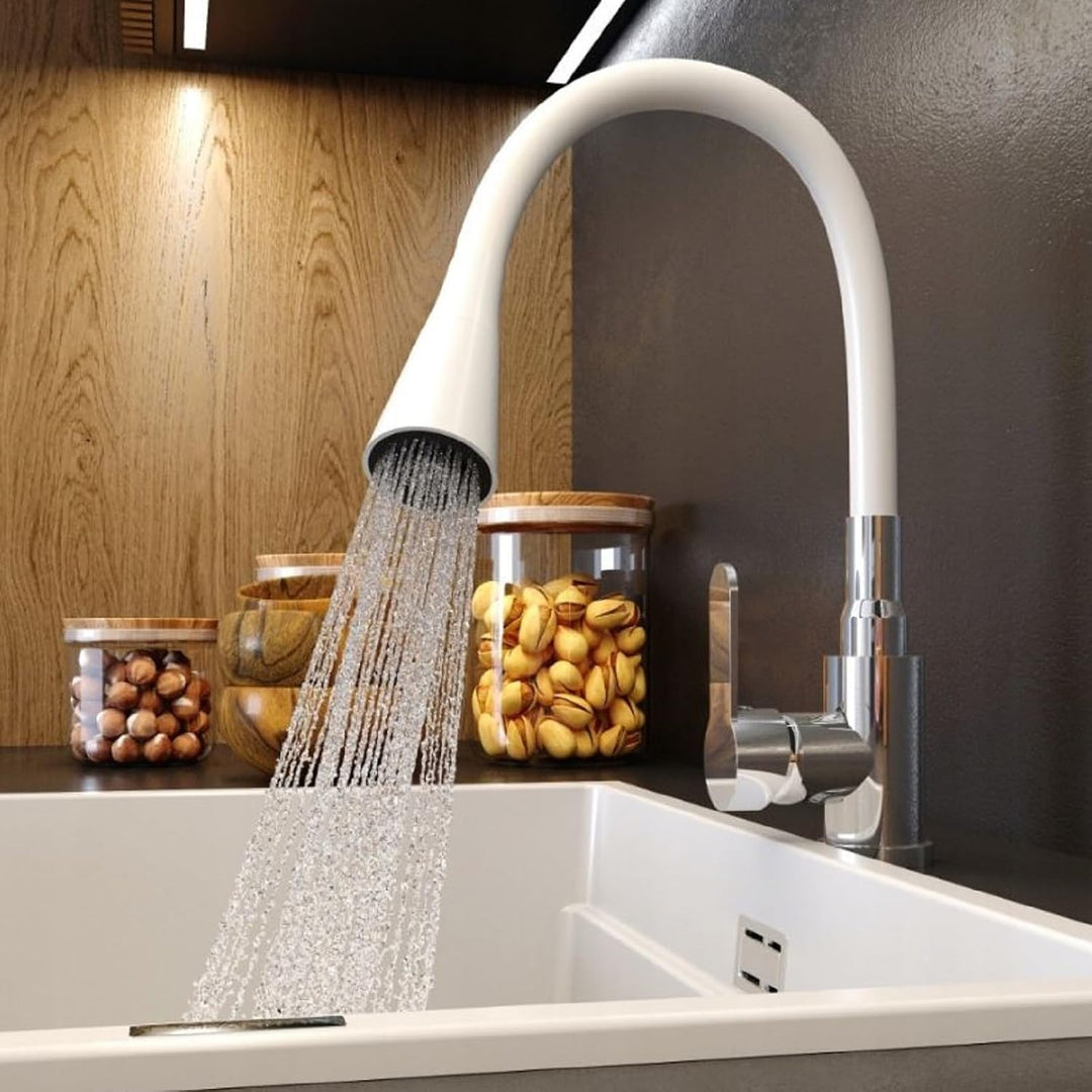 Küchenarmatur Wasserhahn Küche Mischbatterie Flexibel 2 Strahlarten Spültischarmatur Brause Drehbar
