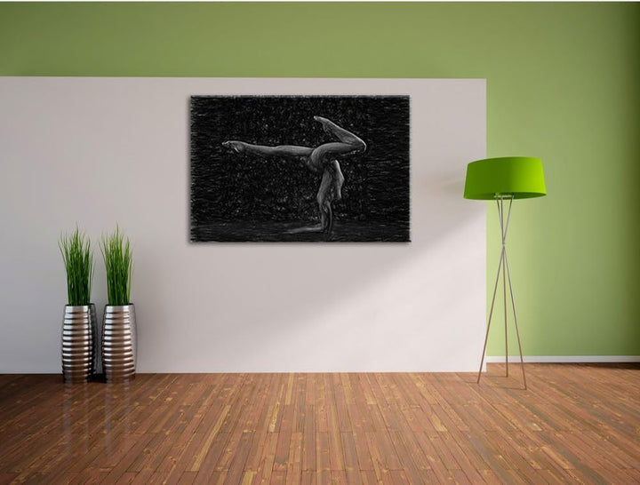 Pixxprint sexy Körper Einer Jungen Frau als Leinwandbild/Grösse: 100x70 cm/Wandbild/Kunstdruck/ferti