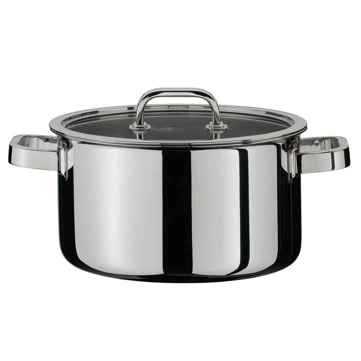Spring 0615540616 Finesse Fleischtopf mit Deckel, Edelstahl, silber, 13,2 x 25,4 x 27,4 cm
