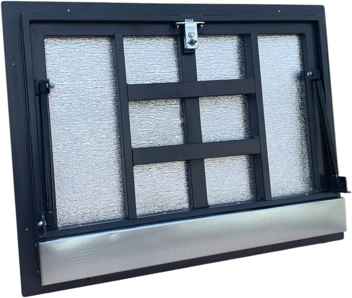 S-Lion Bodenluke Thermo Max 4, 60 x 90 cm, mit Gasfeder, Verriegelung mit Griff & Vierseitiger Dicht