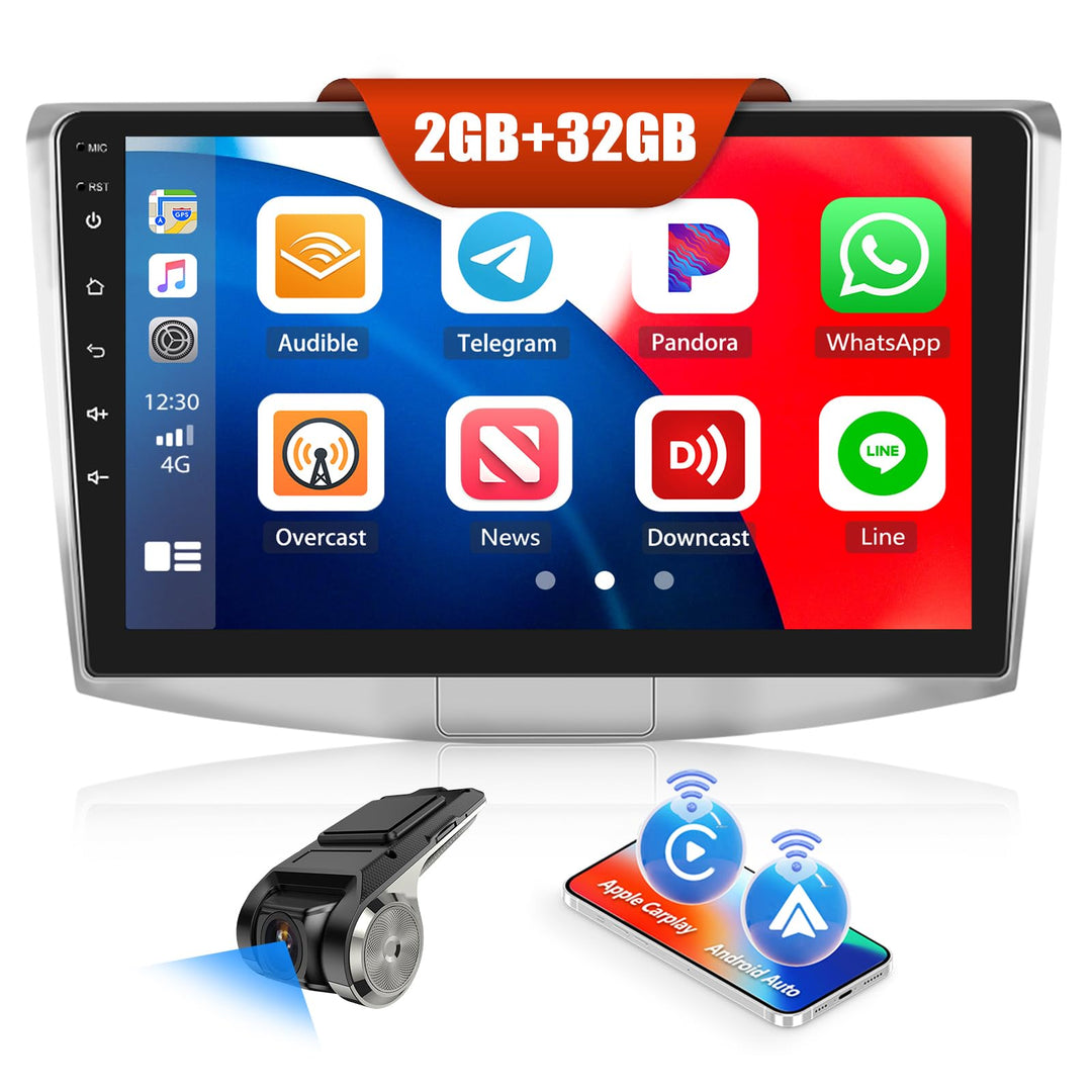 SIXWIN 2+32G mit DVR Android 13 Autoradio für VW Passat B6 B7 Magotan CC mit Carplay/Android Auto/Mi